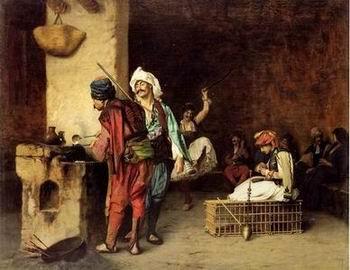 unknow artist Arab or Arabic people and life. Orientalism oil paintings 60 China oil painting art